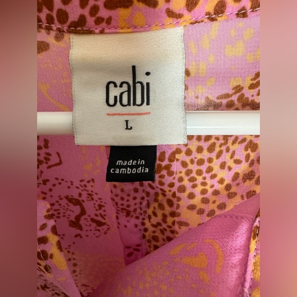 Cabi Minx Leopard Blouse, large - Picture 3 of 8